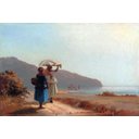 Ver imagem 1 de Mulheres Conversando - Pissarro - Tela 50x66 Para Quadro