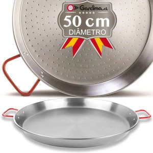 Paellera Valenciana Polida N.14 50 cm Garcima 14 porções