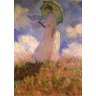 Mulher com Sombrinha - Monet - Tela 60x84 Para Quadro - 1