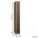 Ver imagem 3 de Guarda Roupa Modulado 01 Porta de Vidro 245cm com Prateleira Setiba