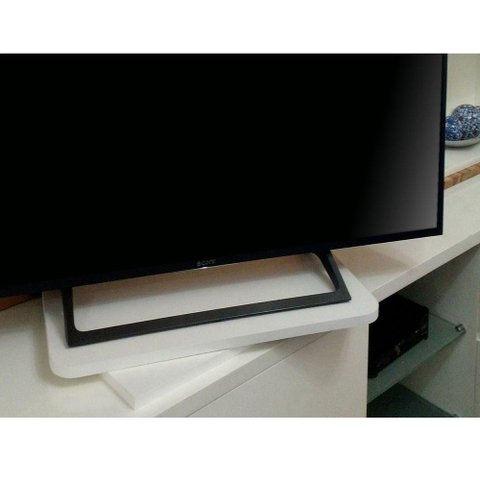 Suporte de Mesa Giratório 360° para Monitor Tv Branco