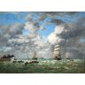 Porto de Havre A Partida - Boudin - Tela 30x41 Para Quadro - 1