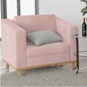 Ver imagem 3 de Kit Sofá 2 Lugares e 2 Poltronas Europa Linho Rosê ADJ Decor