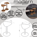 Ver imagem 6 de Conjunto Mesa de Centro Lateral de Canto Decorativo Mdf:nature