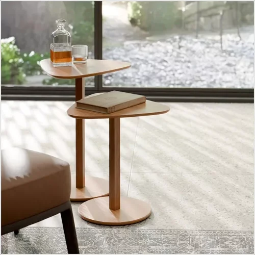 Conjunto Mesa de Centro Lateral de Canto Decorativo Mdf:nature - 4