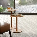 Ver imagem 4 de Conjunto Mesa de Centro Lateral de Canto Decorativo Mdf:nature