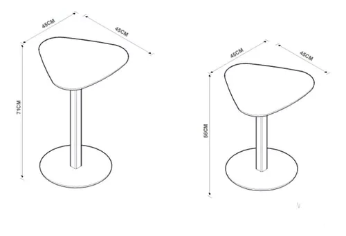 Ver imagem 7 de Conjunto Mesa de Centro Lateral de Canto Decorativo Mdf:nature