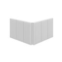 Ver imagem 3 de Cabeceira Casal Laura 1.40 Almofadada Corino Branco