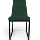Ver imagem 7 de Kit 04 Cadeiras Para Sala Jantar Base Aço Industrial Preto Dafne L02 Suede Verde Musgo - Lyam