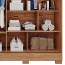 Ver imagem 6 de Guarda Roupa com Espelho 2 Portas 3 Gavetas Ilhéus Cinamomo Off White