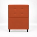 Ver imagem 5 de Cabeceira Decorativa Ivy para Cama de Solteiro 90 cm Suede Terracota, Suede