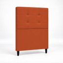 Ver imagem 6 de Cabeceira Decorativa Ivy para Cama de Solteiro 90 cm Suede Terracota, Suede