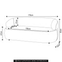 Ver imagem 4 de Sofá 3 Lugares Living 170cm Conka F05 Bouclê Bege - Mpozenato