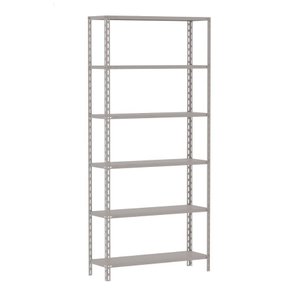 Estante Armário de Aço 6 Bandejas 90cm Cinza Suporta 240kg