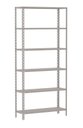 Ver imagem 1 de Estante Armário de Aço 6 Bandejas 90cm Cinza Suporta 240kg