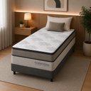Ver imagem 5 de Colchão Solteiro Sr Life Comfort Clean Molas Ensacadas Espuma D33 88x188x28cm Bege
