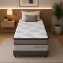 Ver imagem 2 de Colchão Solteiro Sr Life Comfort Clean Molas Ensacadas Espuma D33 88x188x28cm Bege