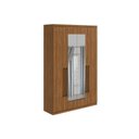 Ver imagem 1 de Guarda Roupa Casal 4 Portas (2 C- Espelho) e 2 Gavetas Alonzo Amêndoa - Lopas