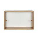 Ver imagem 2 de Armário Kit 64x18 Freijó com Portas de Correr Acrílico e Puxador Montante Natural