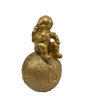Estatueta Mini Astronauta Sentado Na Lua Resina 15,5Cm - 1