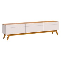 Rack Bancada Ambiente Classic 3 Gavetas 2.2 Off White Nature - Imcal - 3