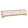 Rack Bancada Ambiente Classic 3 Gavetas 2.2 Off White Nature - Imcal - 3