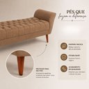 Ver imagem 5 de Banqueta Recamier 190 cm Decorativo para Quarto de Casal Capuccino