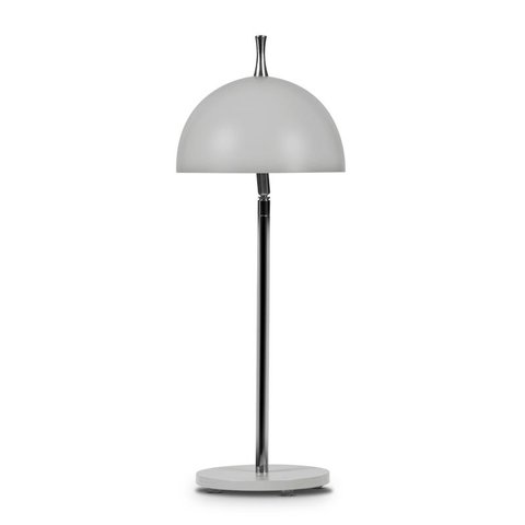 Abajur 7615 Prata-13x46cm-1L-Soq G9 Max 40W-Bivolt