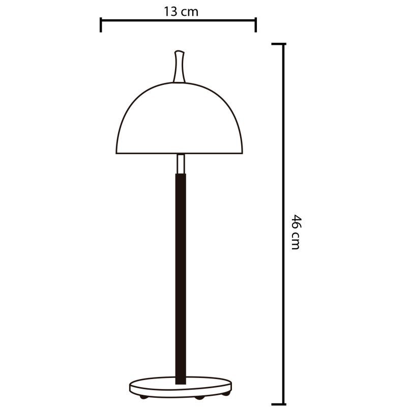 Abajur 7615 Verde-13x46cm-1L-Soq G9 Max 40W-Bivolt - 2