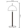 Abajur 7615 Verde-13x46cm-1L-Soq G9 Max 40W-Bivolt - 2