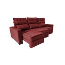 Ver imagem 7 de Sofá Retrátil e Reclinável 2.50m Molas Ensacadas e Costura Tripla Cama inBox Nobre Suede