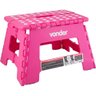 Banqueta Plástica Dobrável Rosa 220mm Vonder - 1