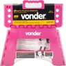 Banqueta Plástica Dobrável Rosa 220mm Vonder - 2