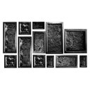 Ver imagem 2 de Kit 12 Moldes Forma Abs Mosaico Infinito Cimento Rústico Xmoldes