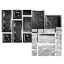 Ver imagem 1 de Kit 12 Moldes Forma Abs Mosaico Infinito Cimento Rústico Xmoldes