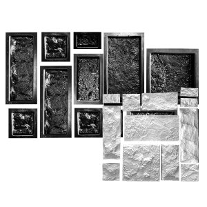 Kit 12 Moldes Forma Abs Mosaico Infinito Cimento Rústico Xmoldes