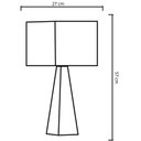 Ver imagem 2 de Abajur 31-25x70cm-1L-Soq E27 1 Max 25W-Bivolt