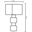 Ver imagem 2 de Abajur 22-27x51cm-1L-Soquete E27 Max 25W-Bivolt