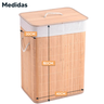 Cesto Roupa Suja Bambu Banheiro Lavanderia Grande 70 Litros:70 Litros - 9