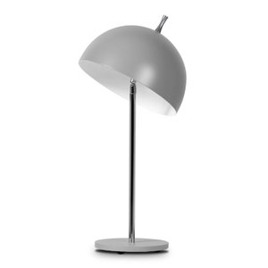 Abajur 7625 Prata-16x50cm-1L-Soq G9 Max 40W-Bivolt