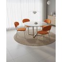 Ver imagem 2 de Kit 2 Cadeiras de Jantar Belize Brenda Linho Terracota Luxo
