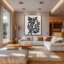 Ver imagem 4 de Quadro Canvas Abstrato Silhueta Black 90x60cm Mold Branca