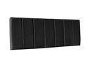Ver imagem 1 de Cabeceira Painel Cama Box Casal 195 cm - Preto Corino