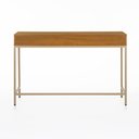 Ver imagem 6 de Escrivaninha Penteadeira Square 2 Gavetas 120 Cm X 48 Cm Louro Freijó - Telinha Rattan