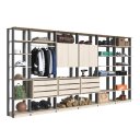 Ver imagem 3 de Closet Modulado 04 Portas e 09 Gavetas Nature com Grafite Lilies Móveis