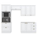 Ver imagem 1 de Cozinha Modulada Americana 4 Peças Branco Hp – Henn