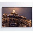 Ver imagem 2 de Quadro Torre Eiffel Iluminada 90x60 Cm Tecido Canvas