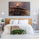 Ver imagem 1 de Quadro Torre Eiffel Iluminada 90x60 Cm Tecido Canvas