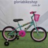 BICICLETA ARO 16 FEMININA SAMY STARGIRL VERDE / ROSA - ARO 16 - Esmeralda - 1