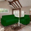 Ver imagem 2 de Sofá + 1 Poltrona para Sala de Estar Moderno Confortável Veneza Suede